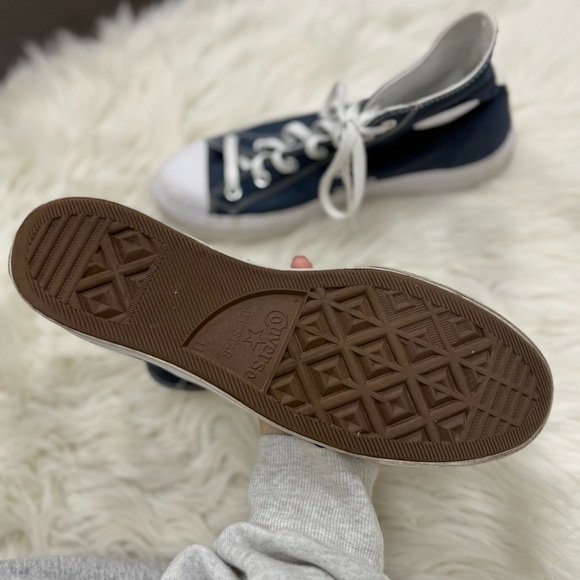Men’s Converse Navy High-Top Sneakers - Picture 5 of 6